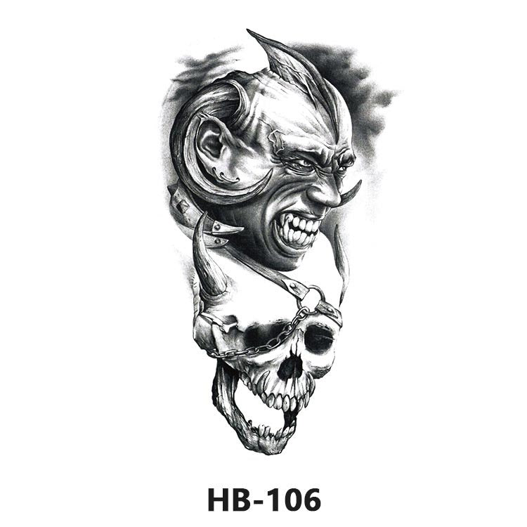 6pcs Waterproof Realistic Temporary Tattoo Stickers