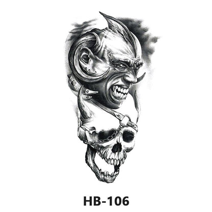 6pcs Waterproof Realistic Temporary Tattoo Stickers