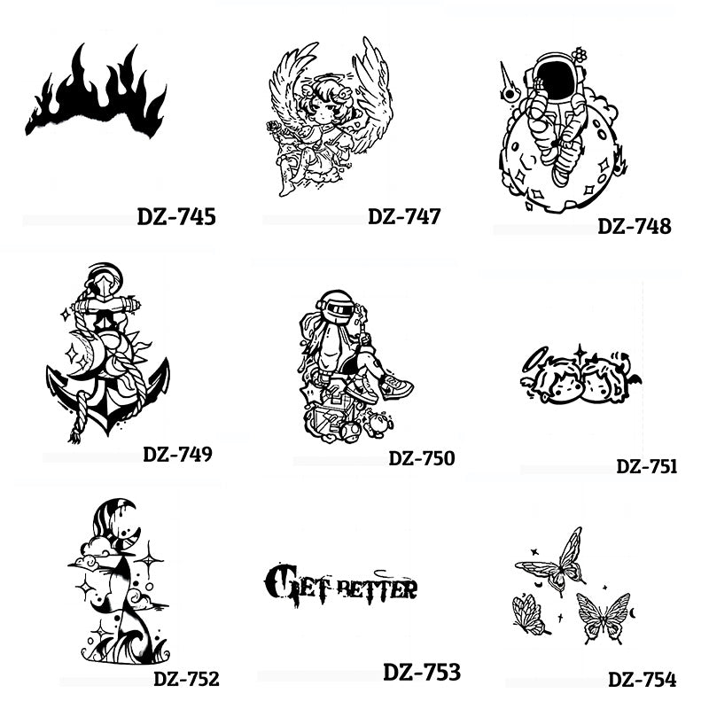 Anti -Sweat Juice Plants Over Time Sticker Tattoo