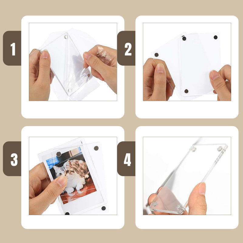 Acrylic Magnetic Picture Frame for Fridge