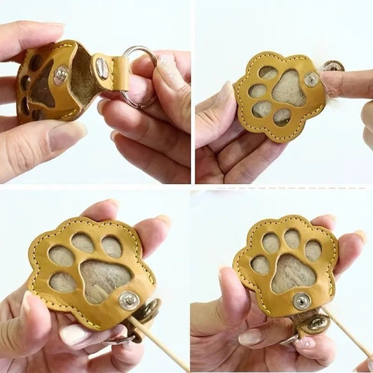 🔥Last Day Promotion 50% OFF🔥 Leather keychain to remember your pet 🐾 Keep the memory close to you always
