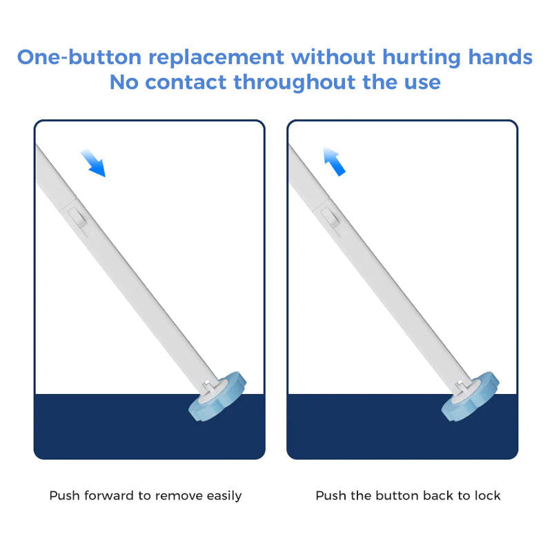 Convenient Disposable Toilet Brush Cleaning Set