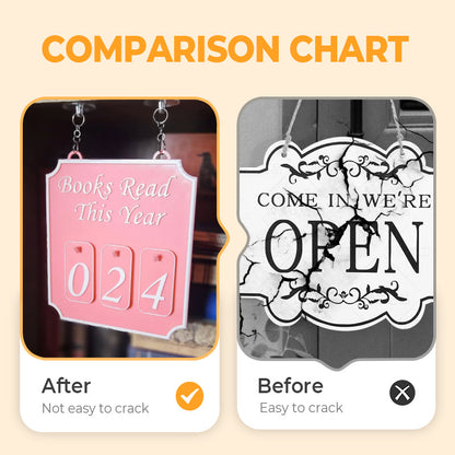 Hanging Bookshelf Decor with Calendar Function
