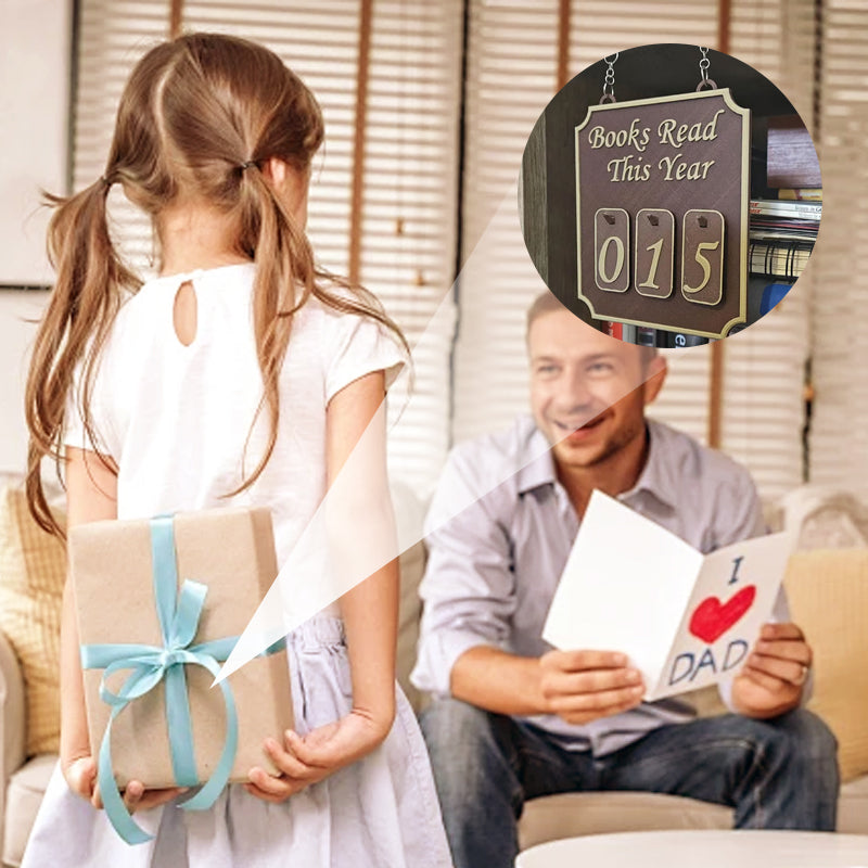 Hanging Bookshelf Decor with Calendar Function