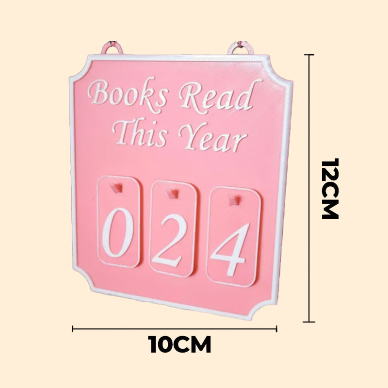 Hanging Bookshelf Decor with Calendar Function