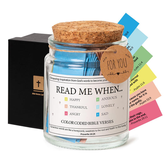 ✨Christmas Sale 49% OFF⏰✝️Inspirational Bible Verses Jar - A Reminder of God's Words💖