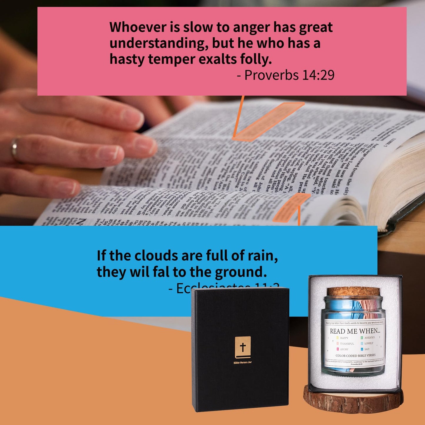 ✨Christmas Sale 49% OFF⏰✝️Inspirational Bible Verses Jar - A Reminder of God's Words💖