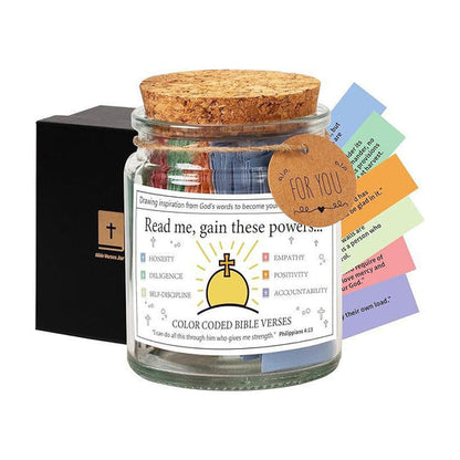 ✨Christmas Sale 49% OFF⏰✝️Inspirational Bible Verses Jar - A Reminder of God's Words💖