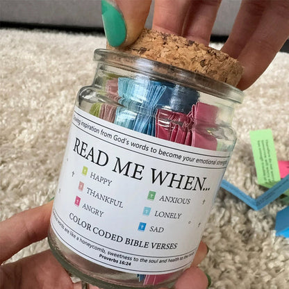 ✨Christmas Sale 49% OFF⏰✝️Inspirational Bible Verses Jar - A Reminder of God's Words💖