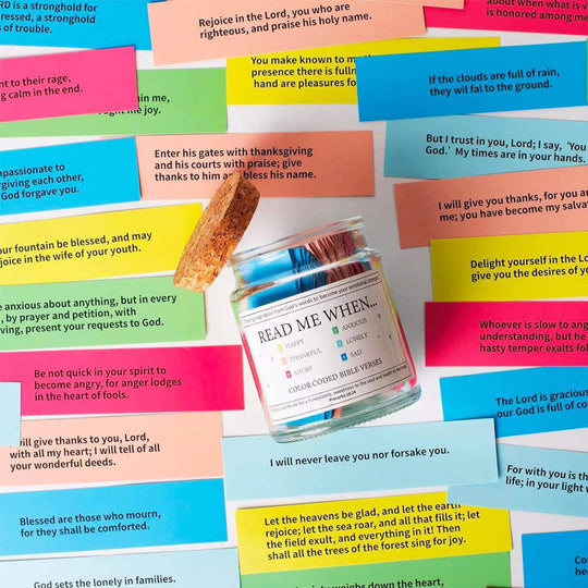 ✨Christmas Sale 49% OFF⏰✝️Inspirational Bible Verses Jar - A Reminder of God's Words💖