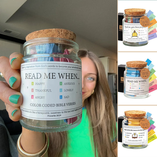 ✨Christmas Sale 49% OFF⏰✝️Inspirational Bible Verses Jar - A Reminder of God's Words💖