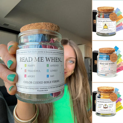✨Christmas Sale 49% OFF⏰✝️Inspirational Bible Verses Jar - A Reminder of God's Words💖
