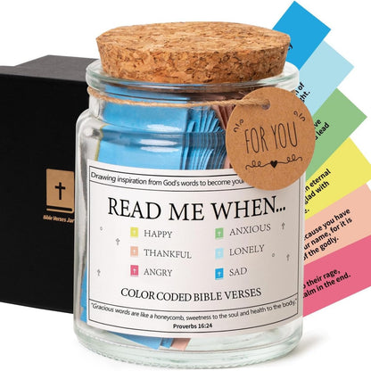 ✨Christmas Sale 49% OFF⏰✝️Inspirational Bible Verses Jar - A Reminder of God's Words💖