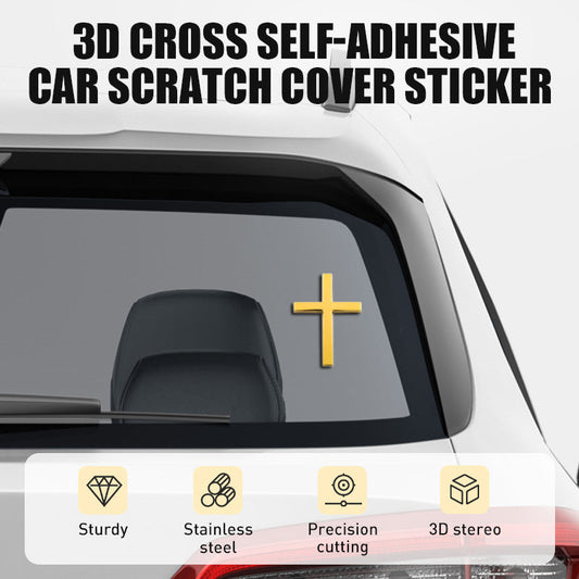 3D Cross Self-Adhesive Car Scratch Cover Sticker