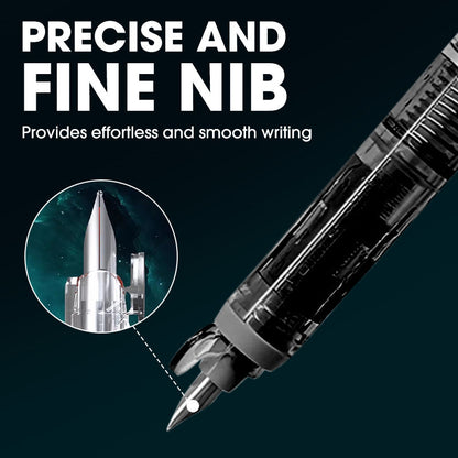 Quick-Dry Retractable Fountain Pen
