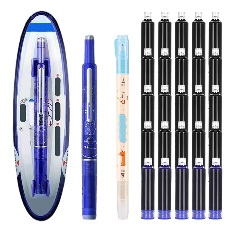 Quick-Dry Retractable Fountain Pen