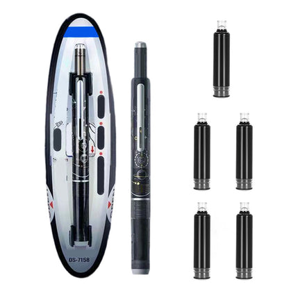 Quick-Dry Retractable Fountain Pen