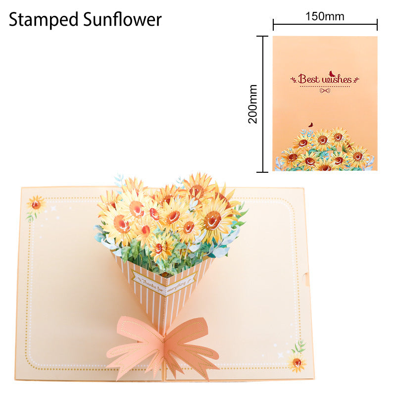🦋 Vibrant 3D Butterfly & Daisy Pop-Up Greeting Card