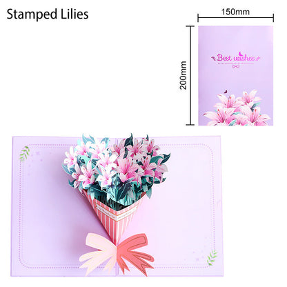 🦋 Vibrant 3D Butterfly & Daisy Pop-Up Greeting Card