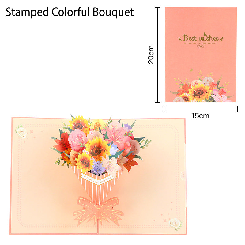 🦋 Vibrant 3D Butterfly & Daisy Pop-Up Greeting Card