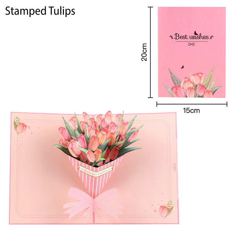 🦋 Vibrant 3D Butterfly & Daisy Pop-Up Greeting Card