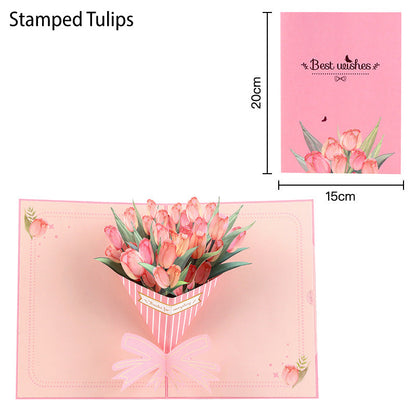 🦋 Vibrant 3D Butterfly & Daisy Pop-Up Greeting Card