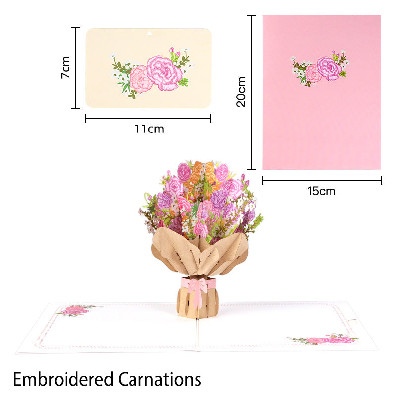 🦋 Vibrant 3D Butterfly & Daisy Pop-Up Greeting Card