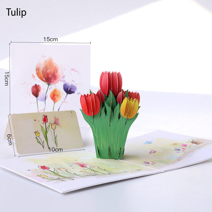 🦋 Vibrant 3D Butterfly & Daisy Pop-Up Greeting Card
