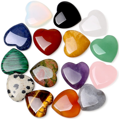 Heart Shaped Healing Synthetic Crystals